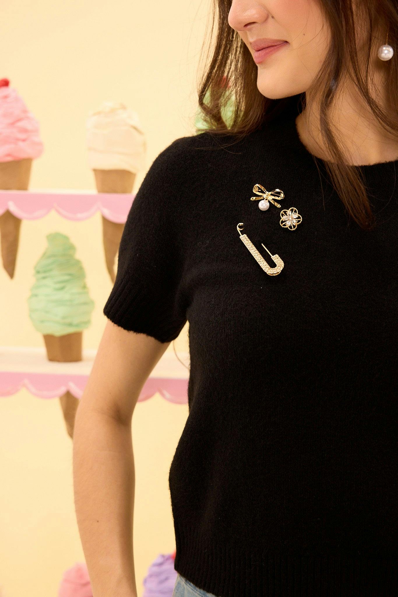Lila Top in Black