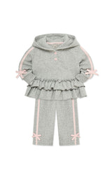 Ruffle Peplum Hoodie Pant Set (12-24M)