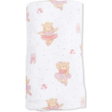 Teddy Bear Ballerina - Swaddle Blanket
