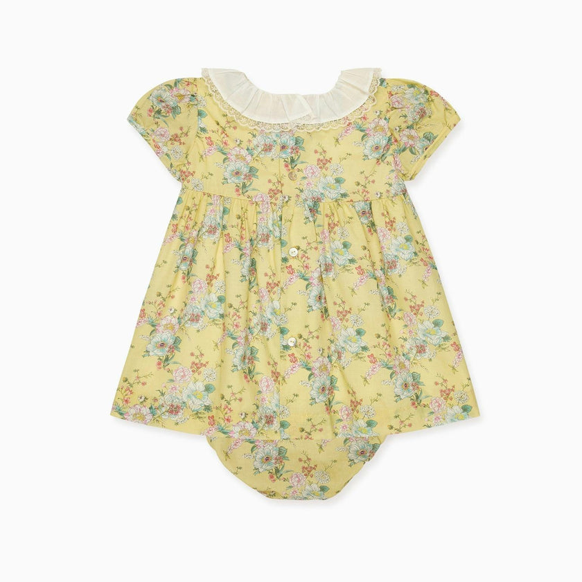 Yellow Floral Willow Baby Girl Set