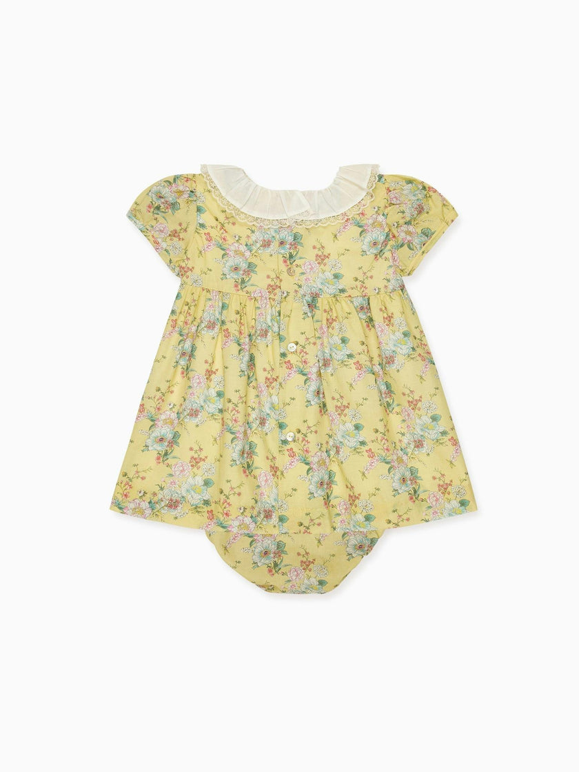 Yellow Floral Willow Baby Girl Set