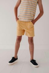 Boys Corduroy Shorts in Golden Sunshine