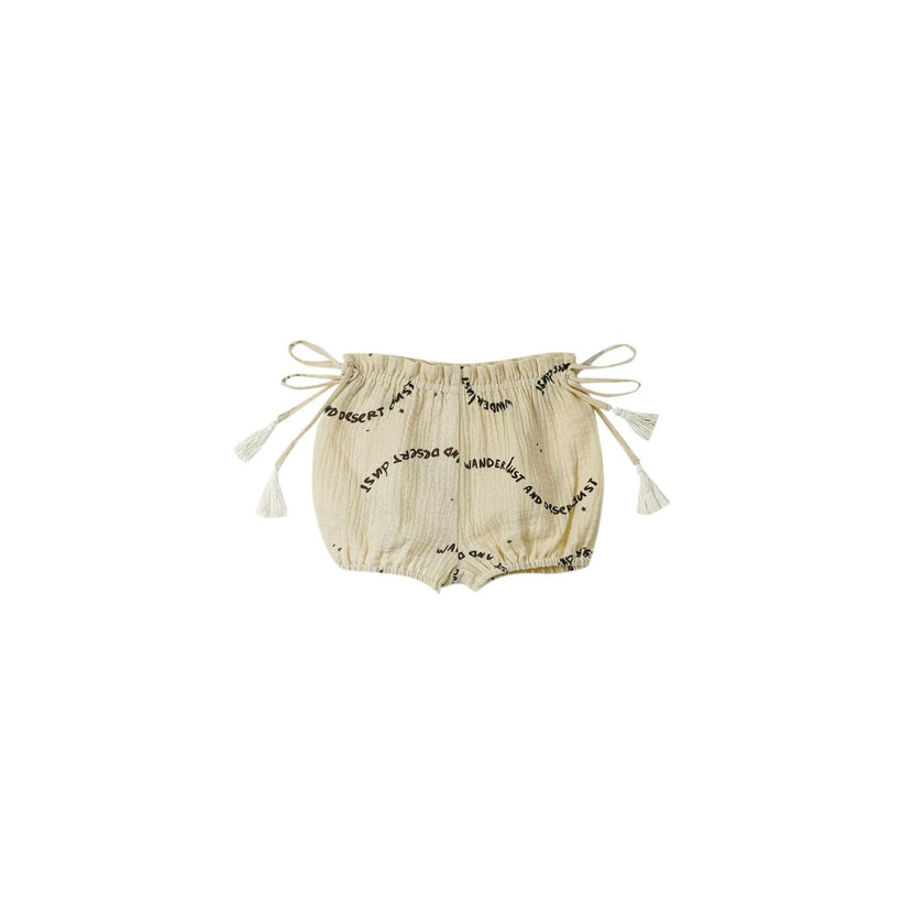 Baby Girls Gauze Double Side Tassel-Tie Bloome