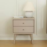Palma Assembled Nightstand in Taupe