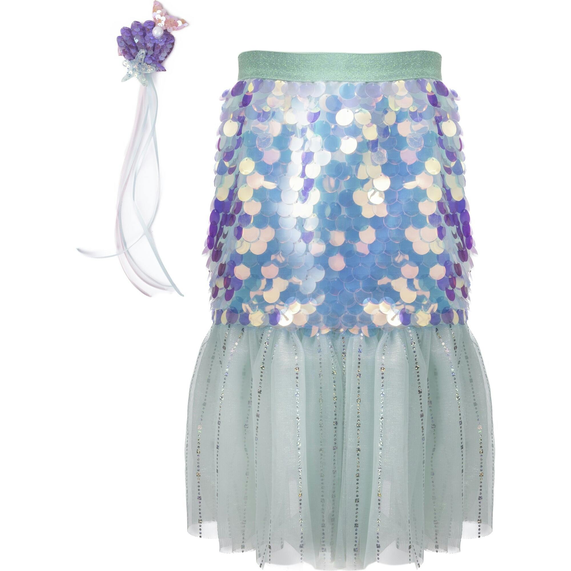 Bling Bling Mermaid Skirt & Hairclip Set