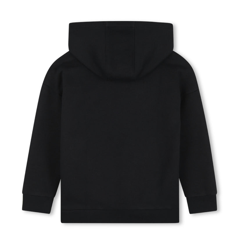 Black Loose-Fit Hoodie