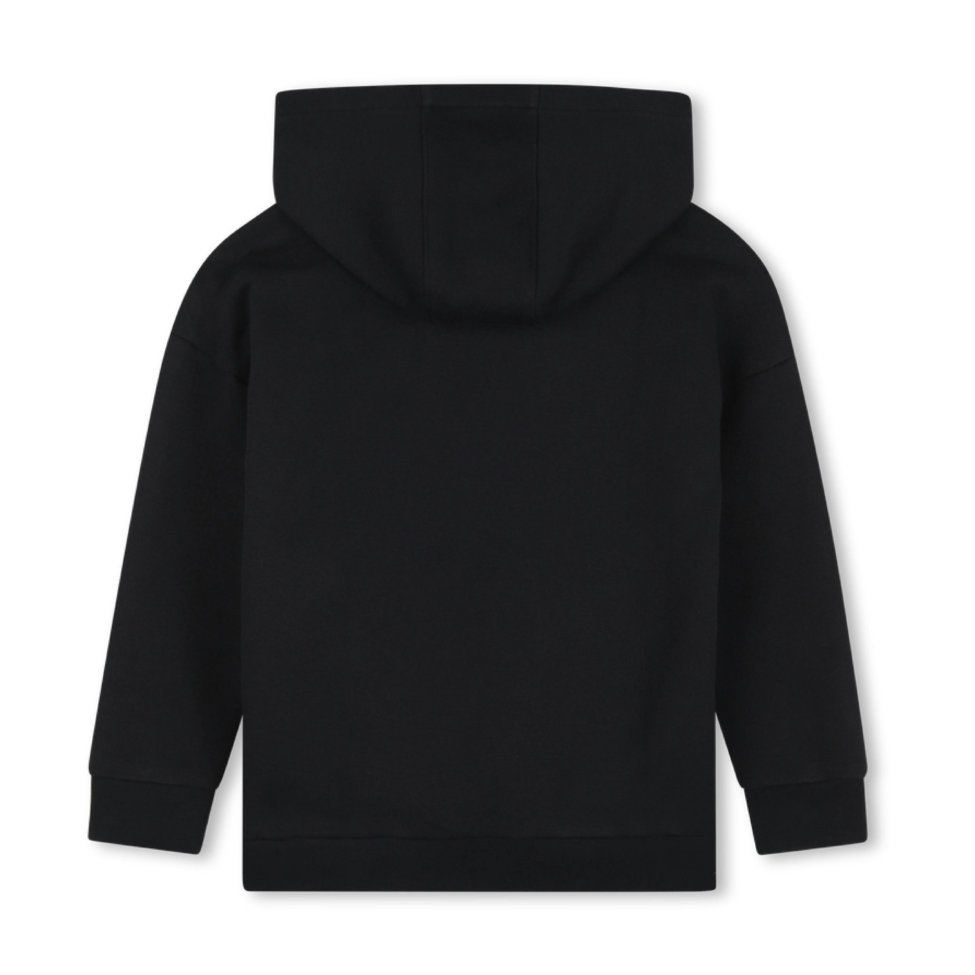 Black Loose-Fit Hoodie