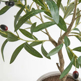 Artificial Olive Topiary Tree with Mediterranean Pot