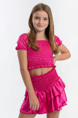 Kids Amber Smocked Ruffle 2 Piece Set