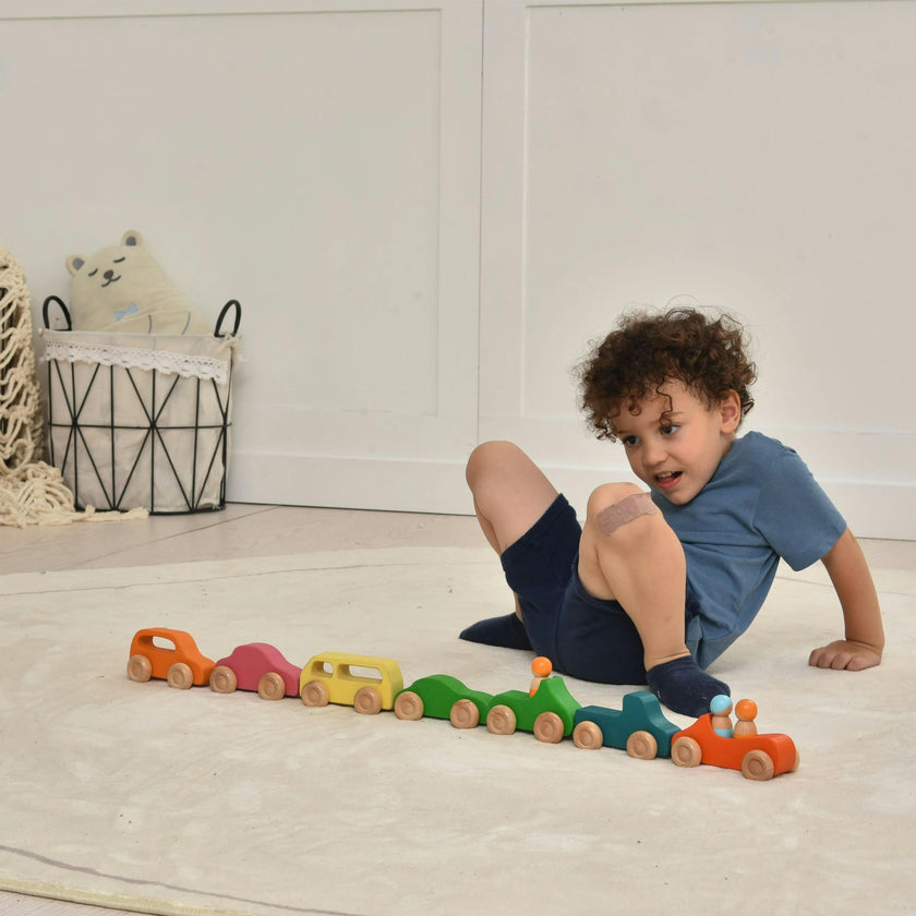 Wooden Car Toy set - 10 Piece Set