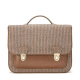 Boston Plaid Adjustable Shoulder Strap Schoolbag