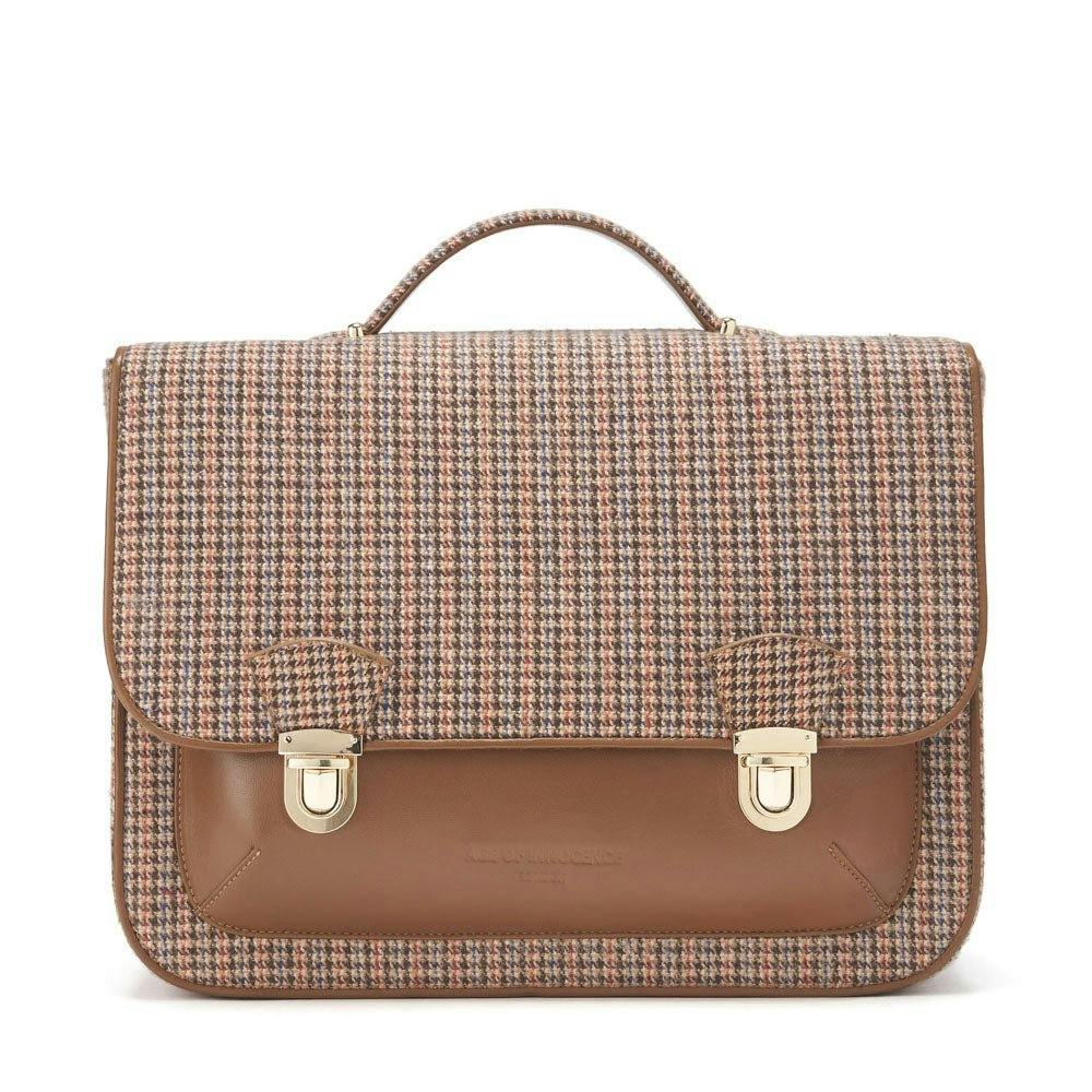 Boston Plaid Adjustable Shoulder Strap Schoolbag