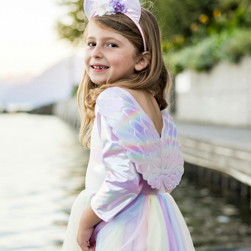 Alicorn Dress with Wings & Headband