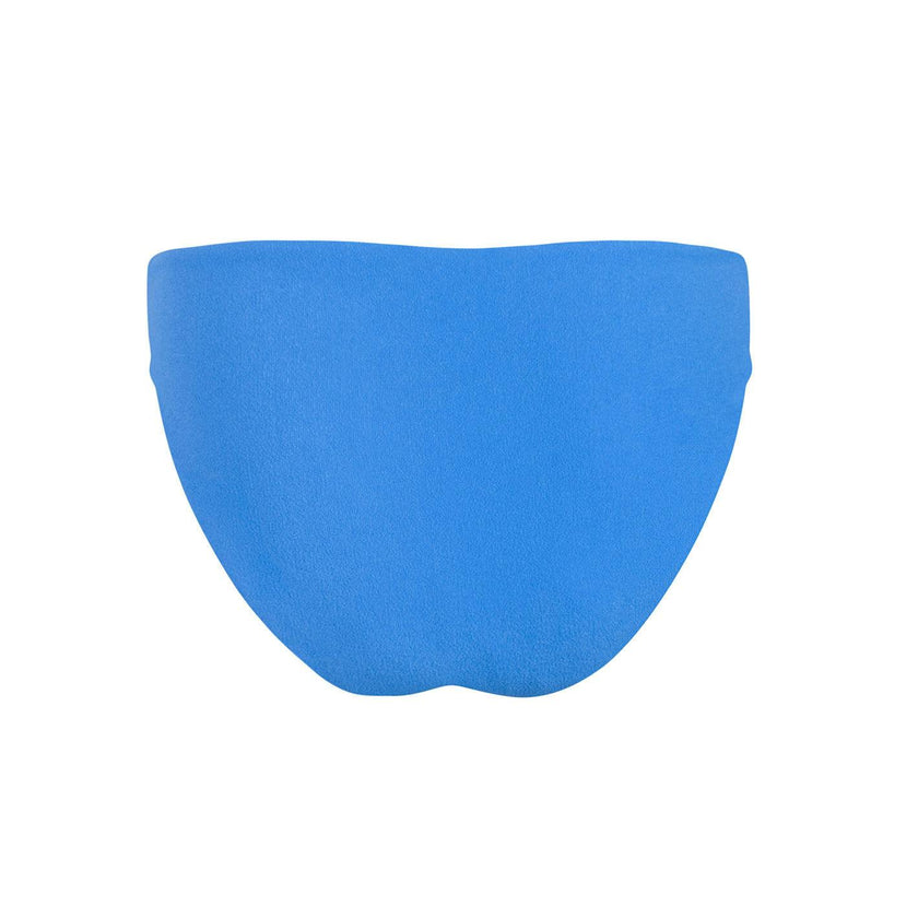 women's deep sea blue terry mid rise bikini bottom