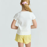 girls soleil gingham ruffle shorts