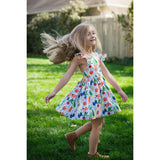 Ruffle Sleeve Dress in Veggies
