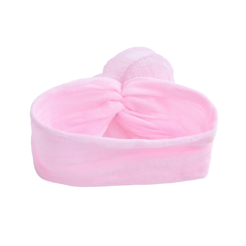 Multicolor Elastic Flower Headband Set