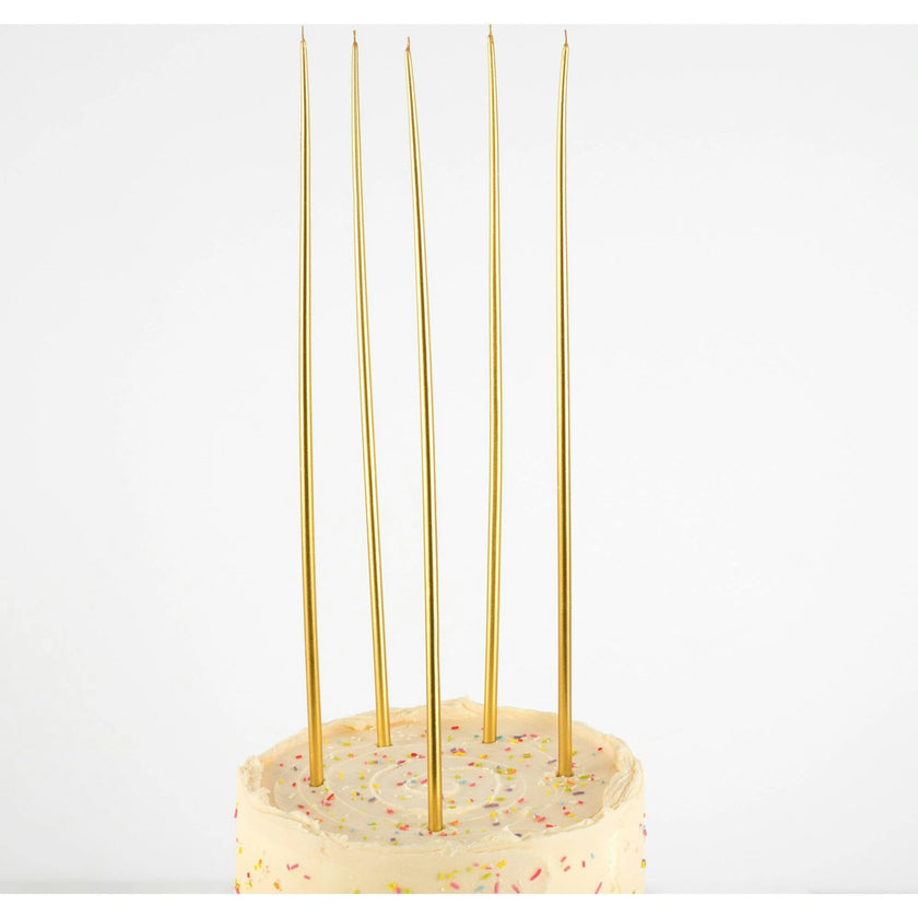 Gold Tall Tapered Candles