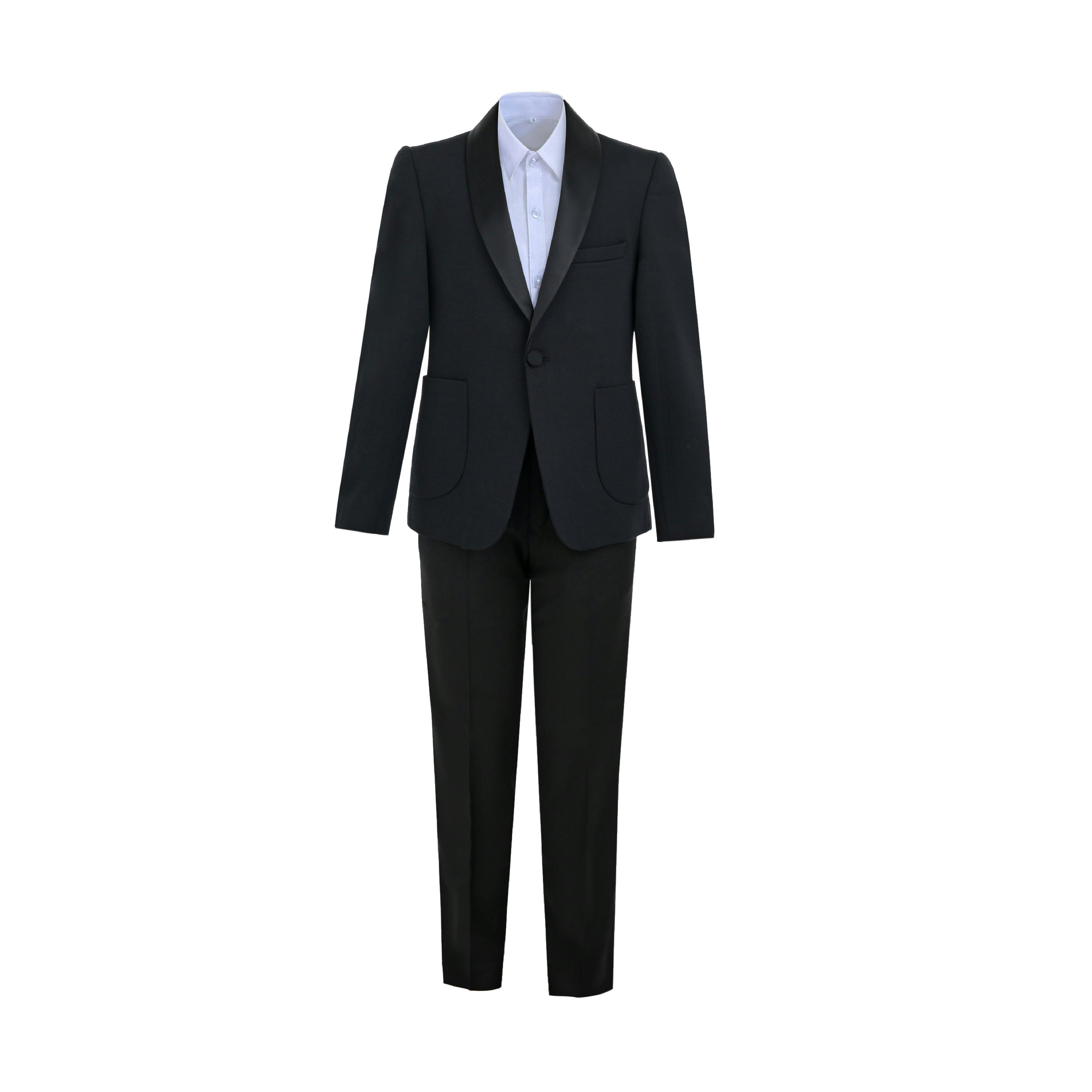 Navy Mason Single‑Button Blazer Suit Set