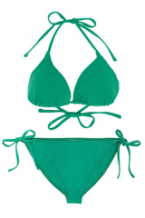Teen Two-Piece Swimsuit, Mini Triangle & Bikini - Mangrove Green