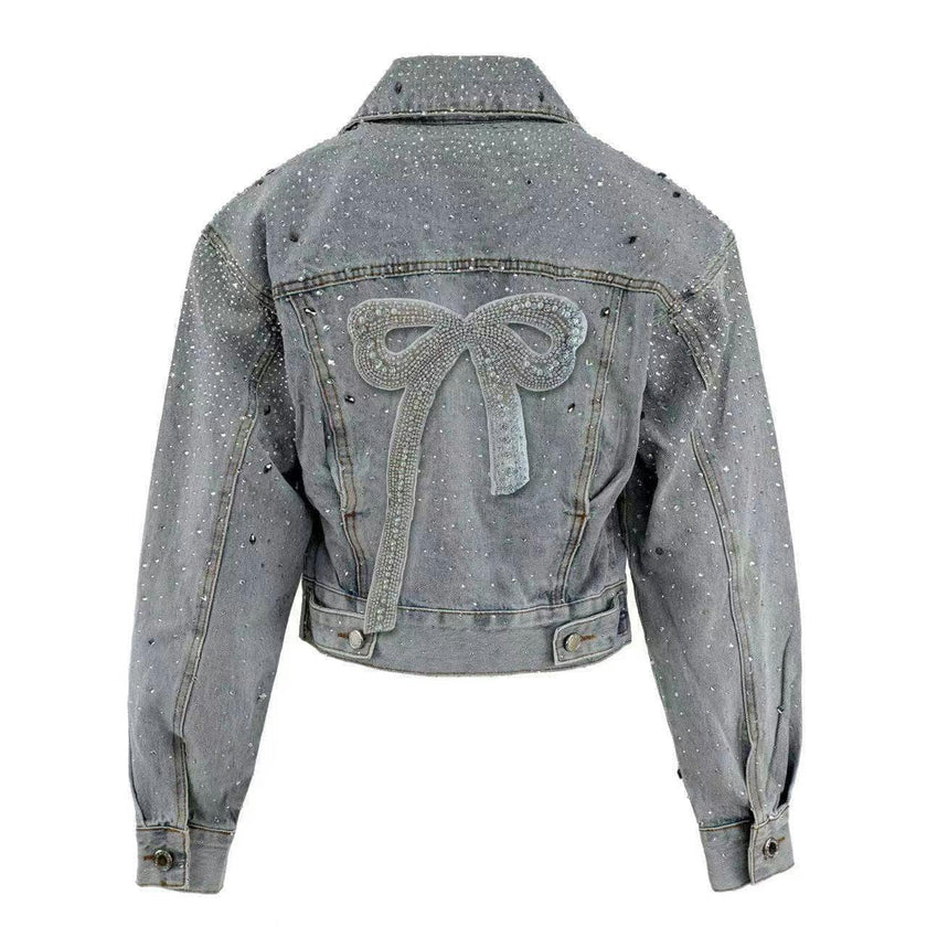 Women's Crystal Denim Jacket