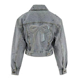 Women's Crystal Denim Jacket