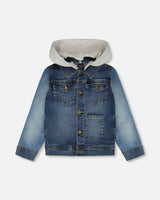Jacket With Removable French Terry Hood