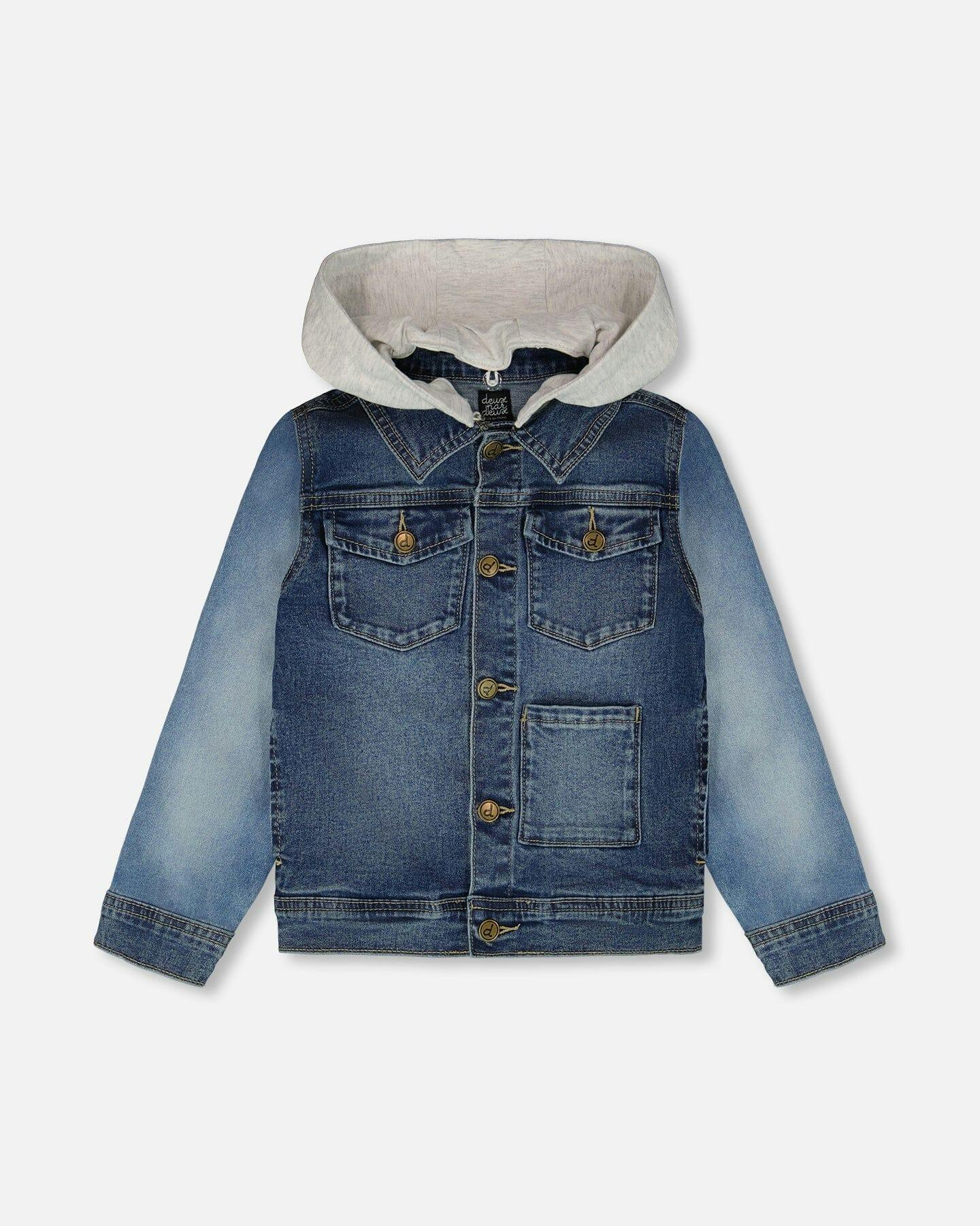 Jacket With Removable French Terry Hood