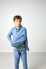 slate retro half-zip
