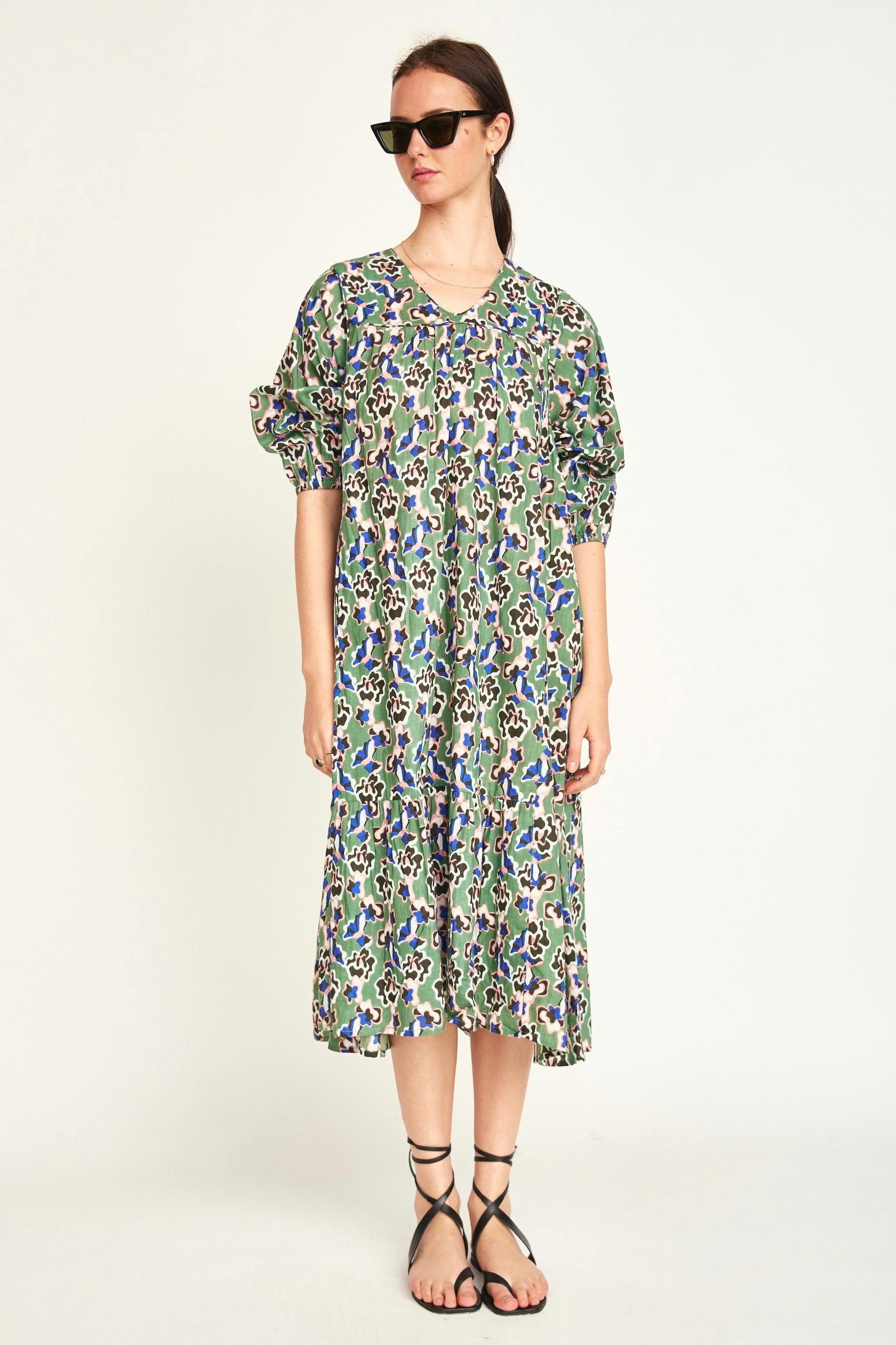 Belem Dress in Mint Orchid