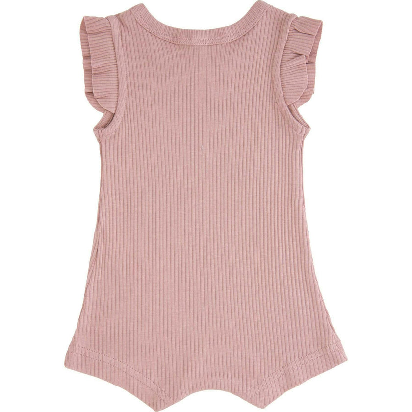 Rose Ruffle Modal Romper