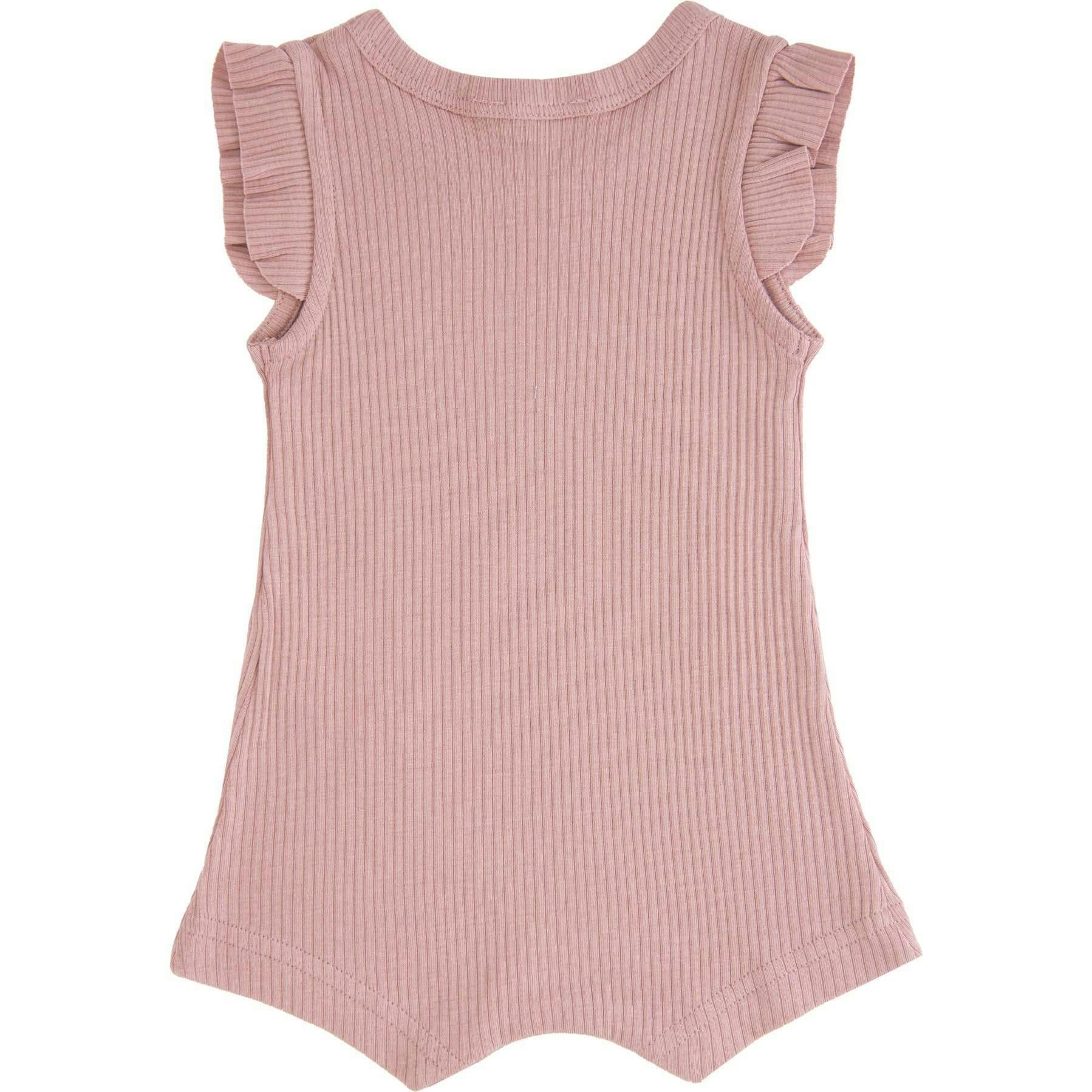 Rose Ruffle Modal Romper