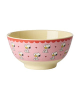 Medium Bowl - Pink- Snoopy Print -