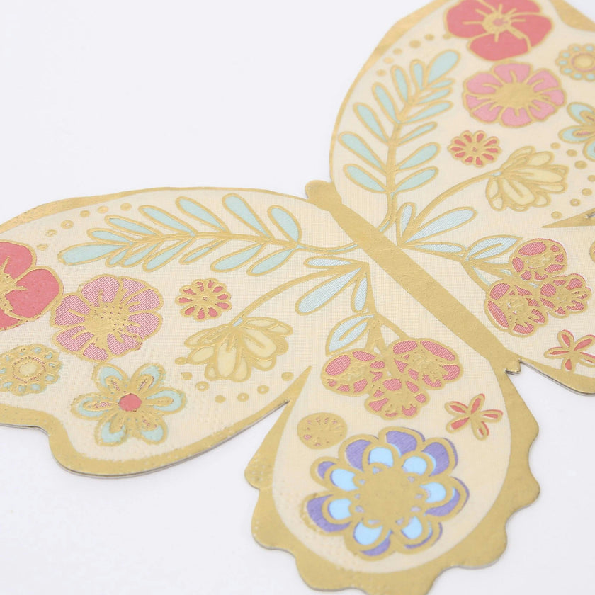 Floral Butterfly Napkins