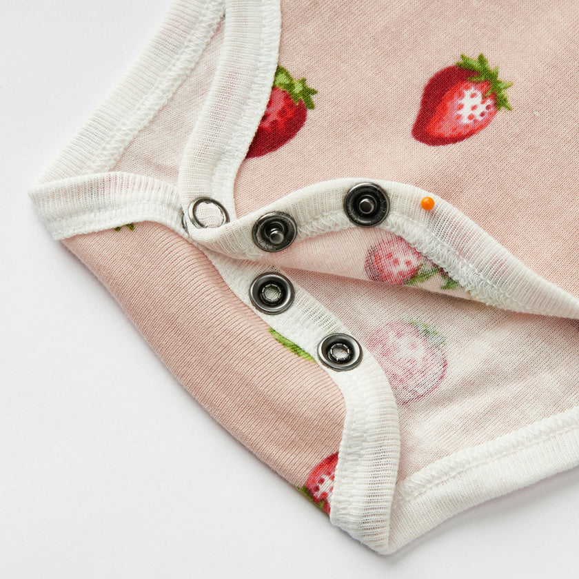 Strawberry Organic Cotton Short Sleeve One Piece