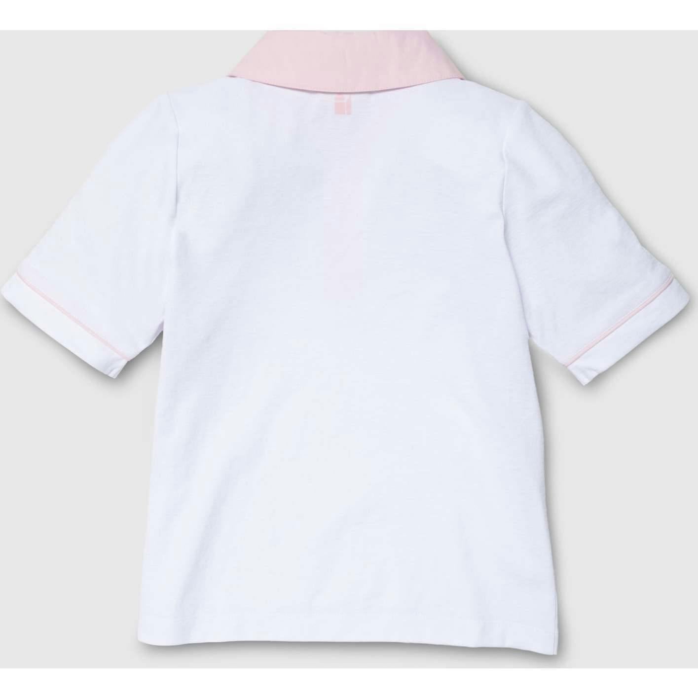 Tech Play Polo in Pink Trim