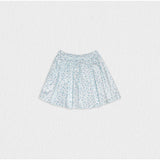 Philo Girl Skirt, Flowery Aqua Blue