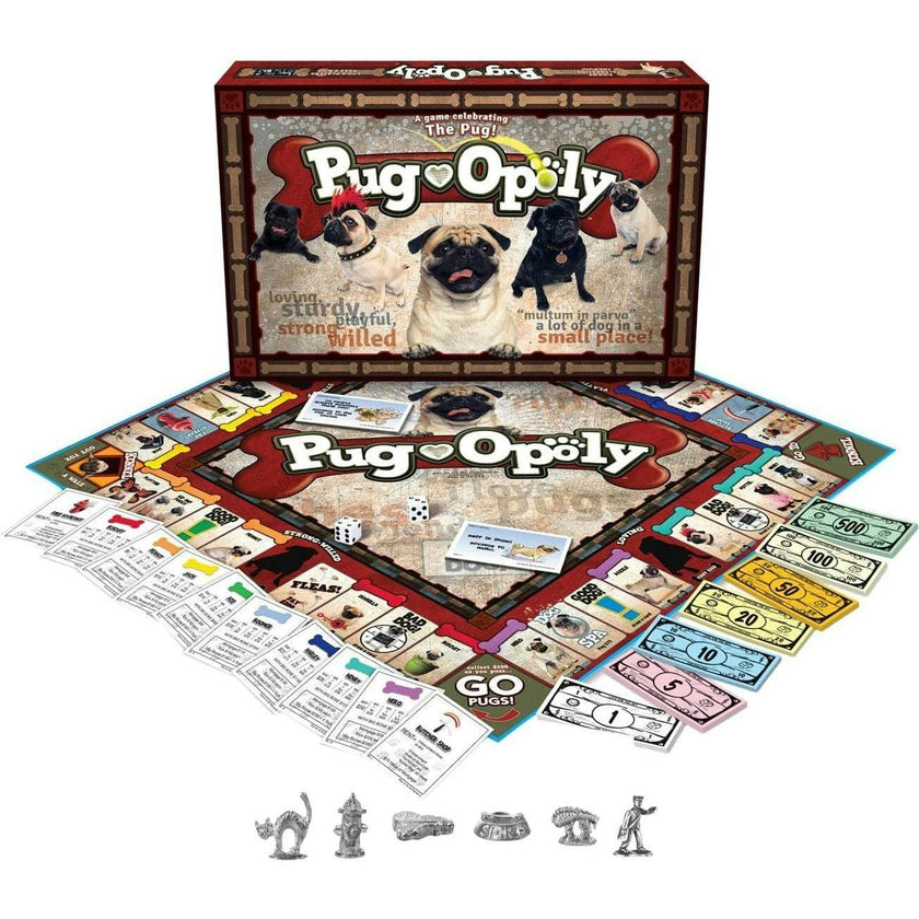 Pug-Opoly Strategy Board Game