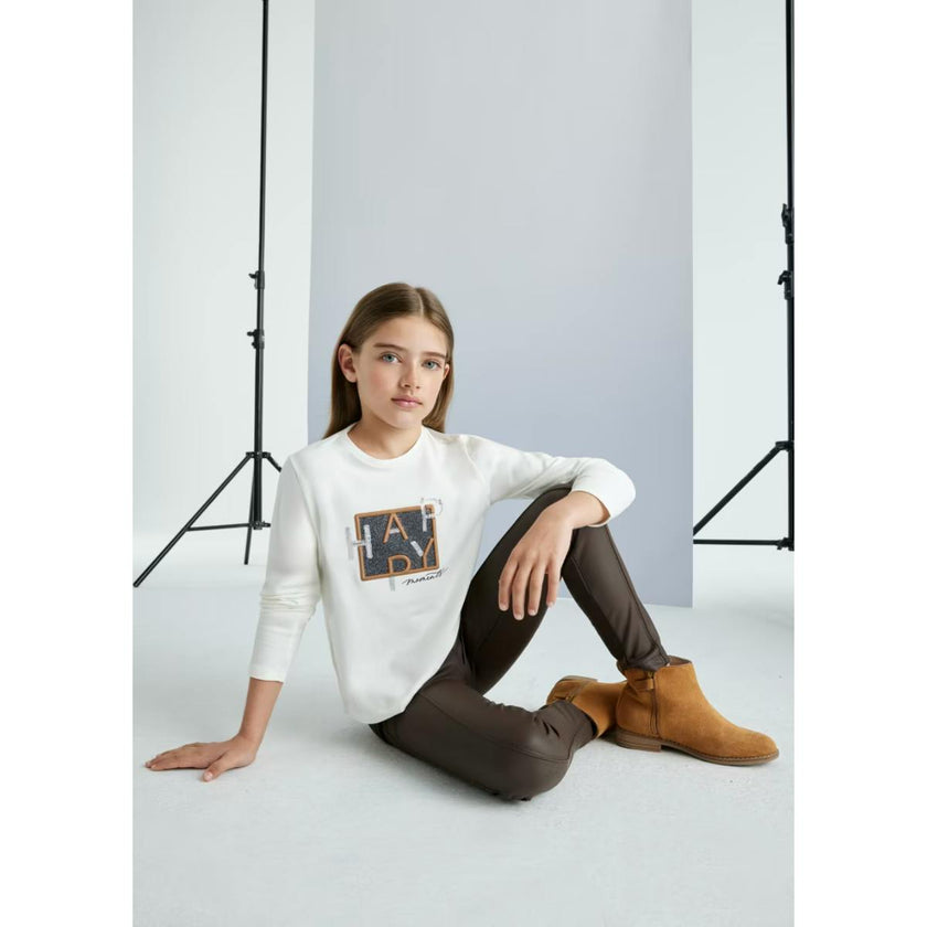 Girl Faux Leather Leggings