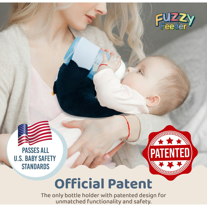 Baby Bottle Pillow Holder For Parents - Penguin