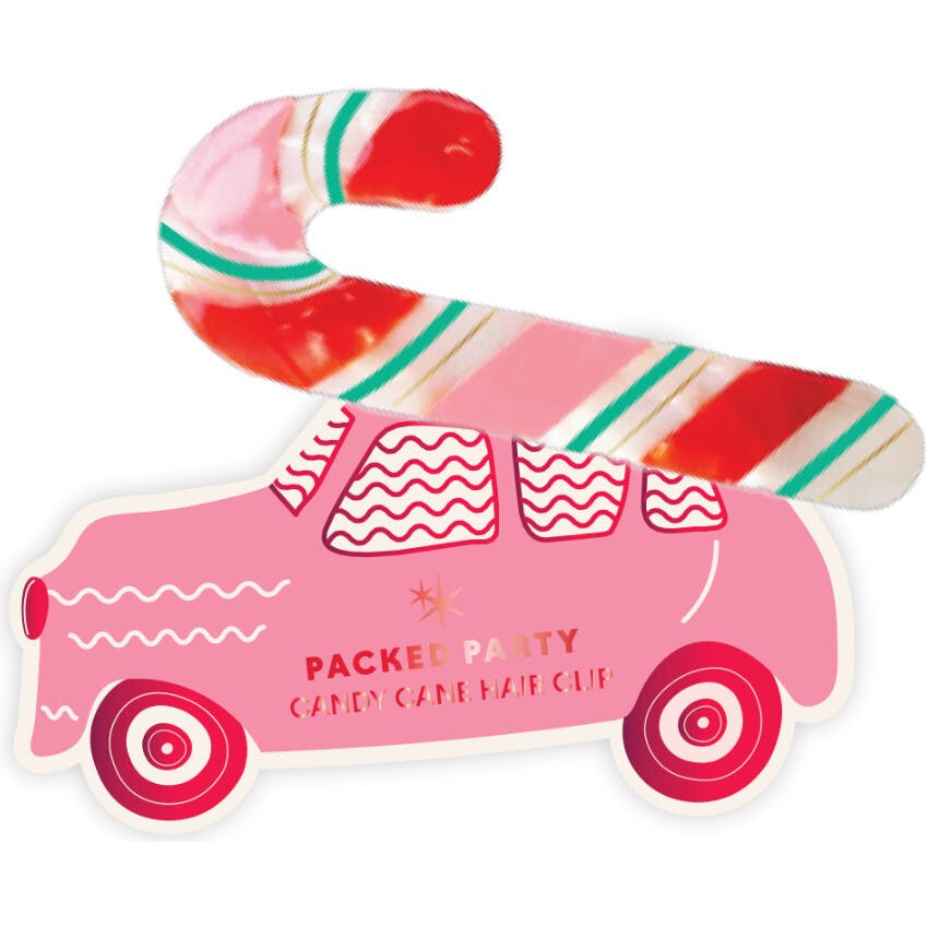 Candy Cane Hair Claw Clip