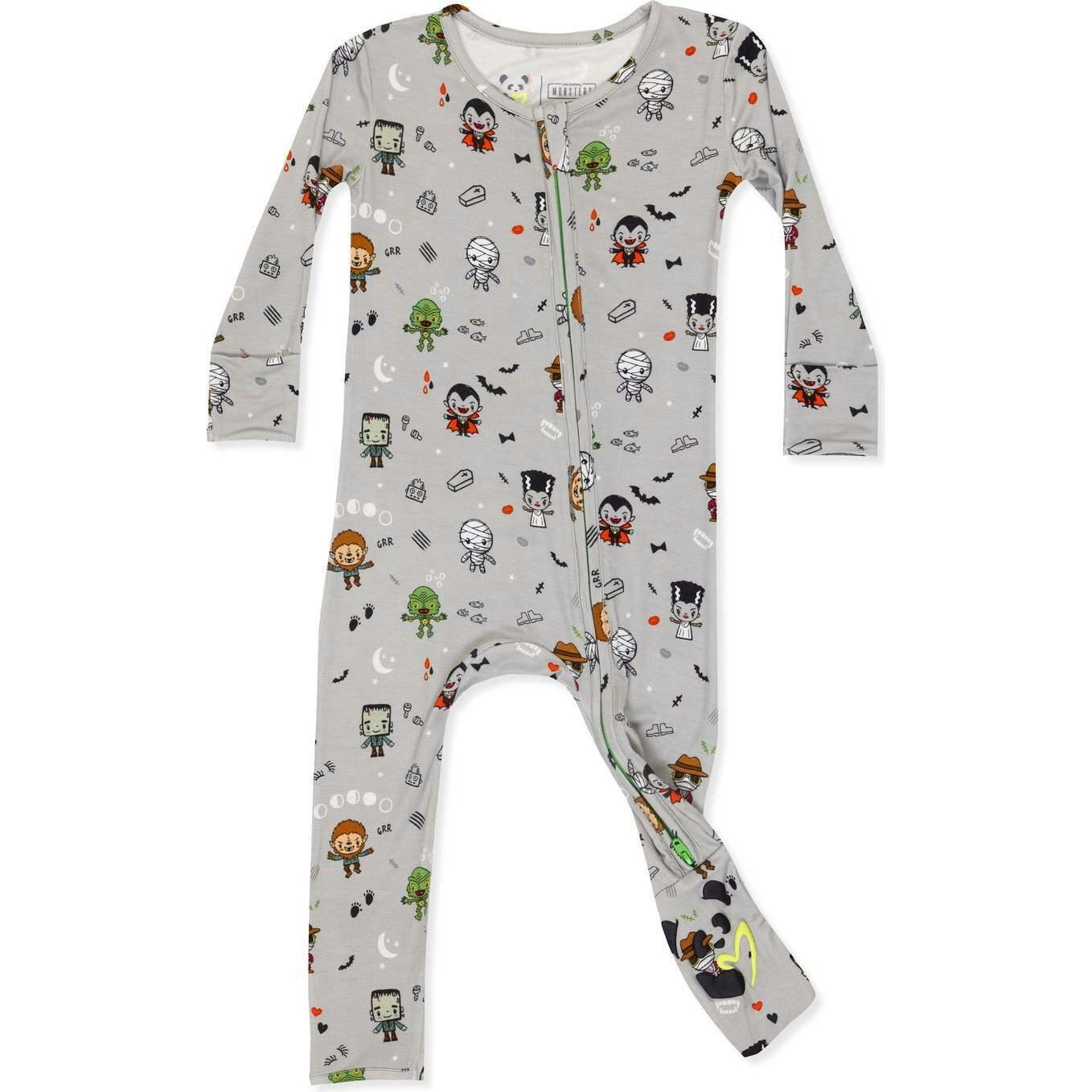 Little Monsters Bamboo Convertible Footie
