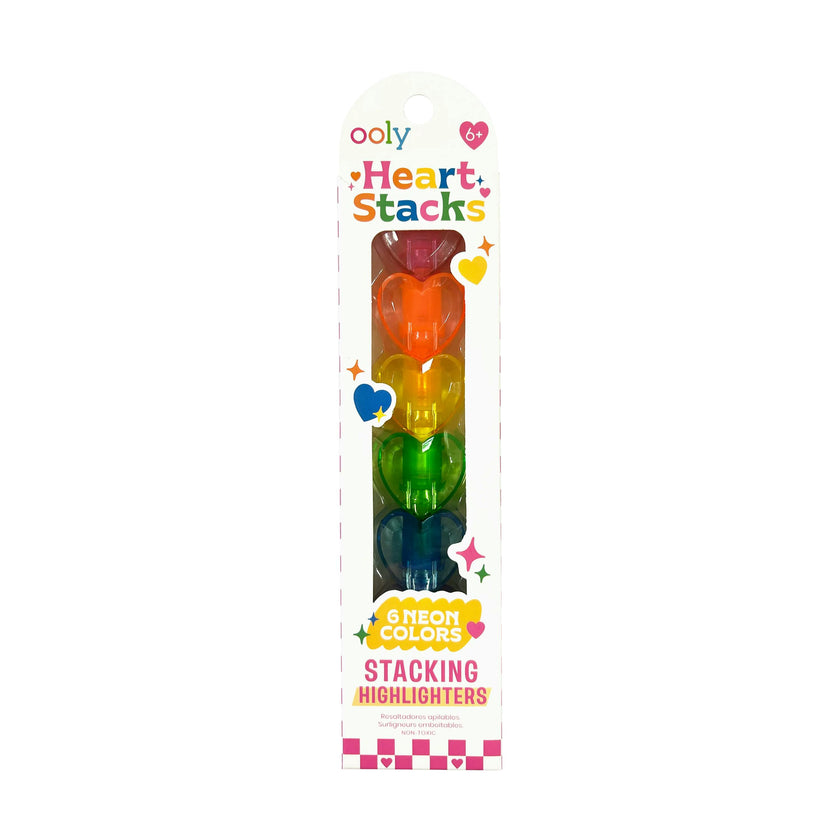 Heart Stacks Stacking Highlighters - 6 Color