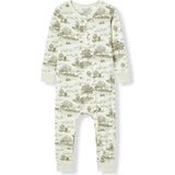 Country Toile Luxe Stretch Zipper Pajama