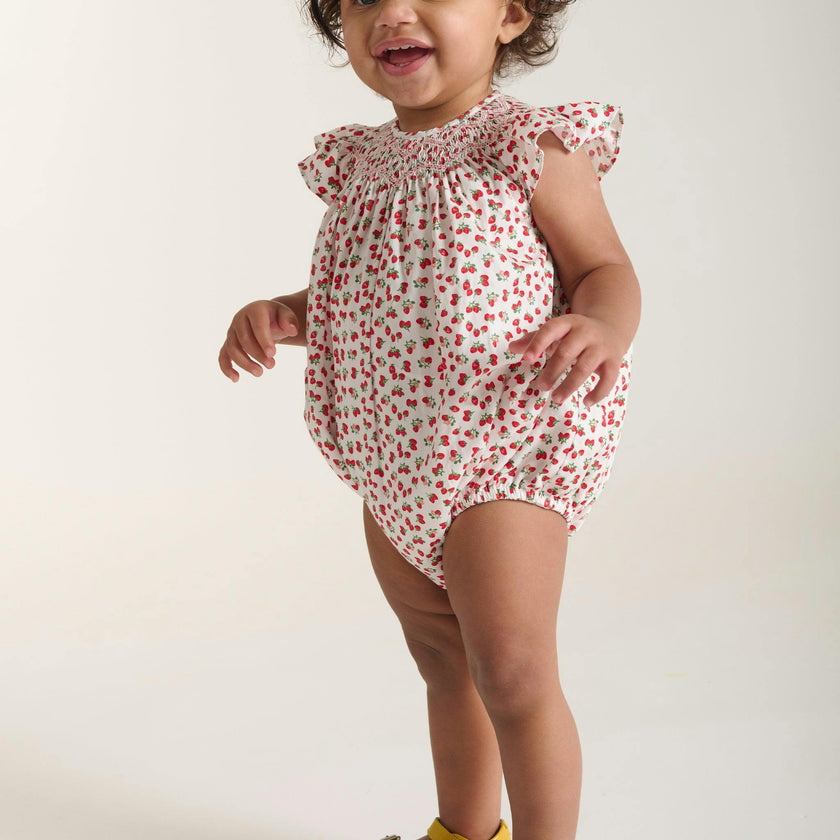 Hand-Smocked Baby Bubble - Estela