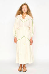 Brighton Skirt in Lime Jamdani