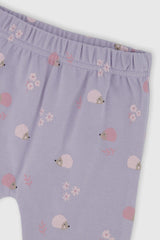 Organic Cotton Pants And Top Set Violet