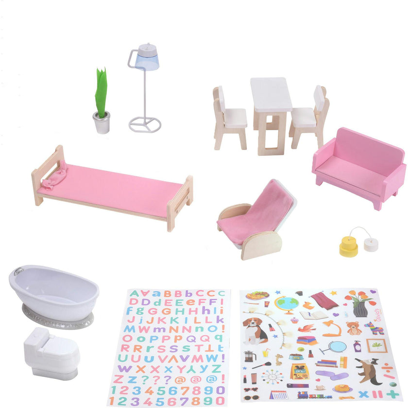 Olivia's Little World Dreamland 3 Side Open Farmhouse Doll House