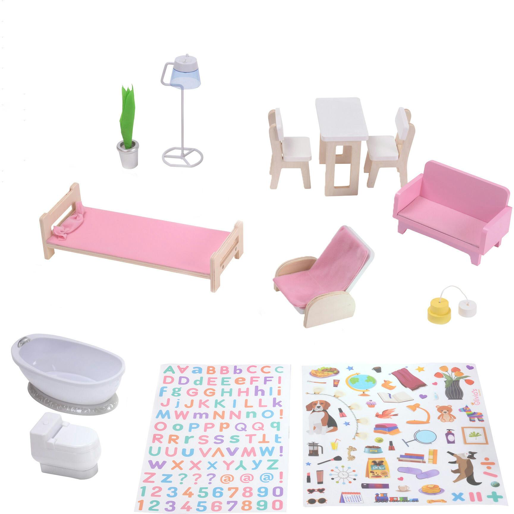 Dreamland 3 Side Open Farmhouse Doll House