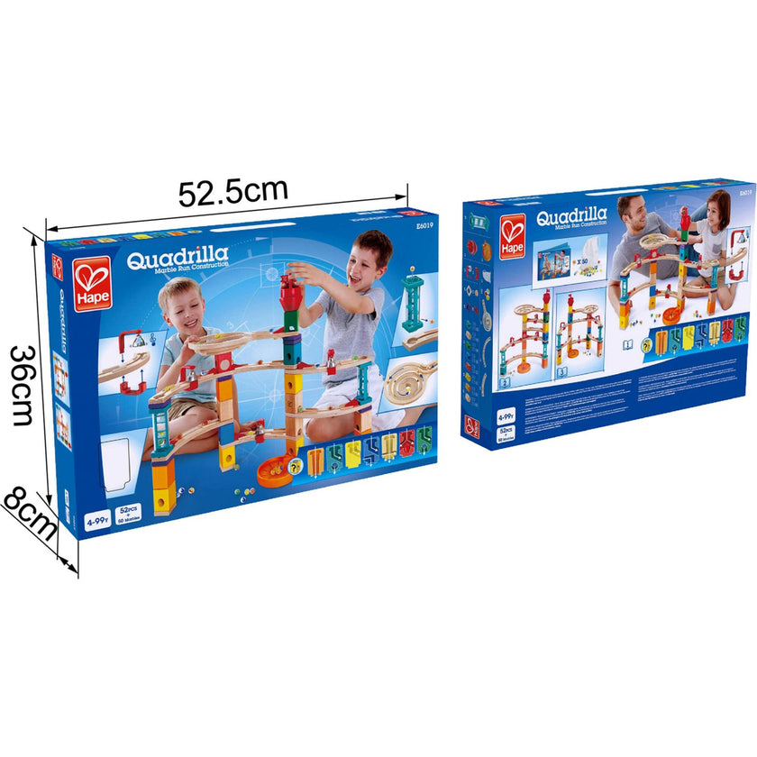 Quadrilla Castle Wooden Marble Run Construction